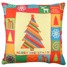 Aberto Design Cojín A11926 43x43 cm, 50% Algodón/50% Poliéster, Relleno Silicona para Máximo Confort y Estilo